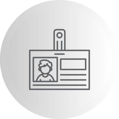 Kimlik Kartı Zarif Modern Yaratıcı Sanat Sembolü