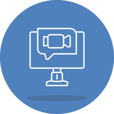 Videocall Modern Yaratıcı Vektör Varlığı