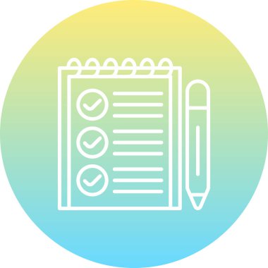 Görev simgesi vektör illüstrasyon tasarımı