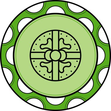 hediye kutusu web simgesi vektör illüstrasyonu