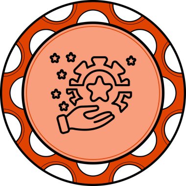 Opportunity Line web simgesi vektör illüstrasyonu