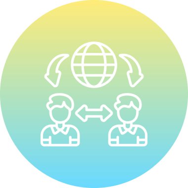 İletişim web simgesi vektör illüstrasyonu