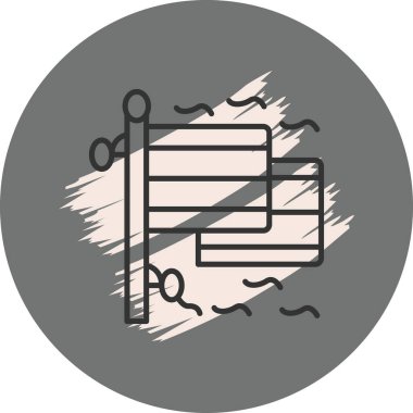 Almanya 'nın iki bayrağı, vektör simgesi