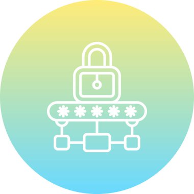 Ağ simgesi vektör illüstrasyon tasarımı