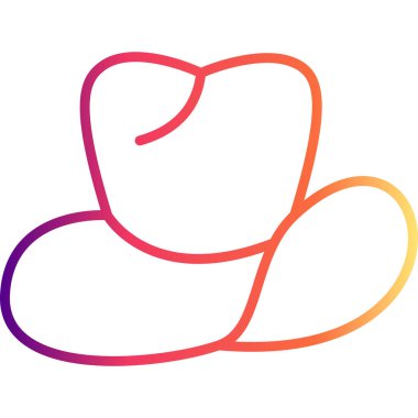 Kovboy Şapkası Belirgin Profesyonel Yaratıcı Grafik Elementi