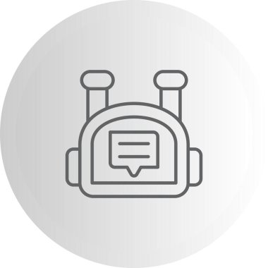 ileti web simgesi vektör illüstrasyonu