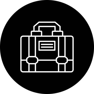 Evrak Çantası'nı web simge vektör çizim