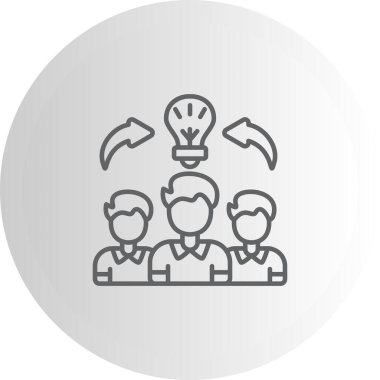 Beyin Fırtınası Profesyonel Yenilikçi Düz Tasarım Düzeni