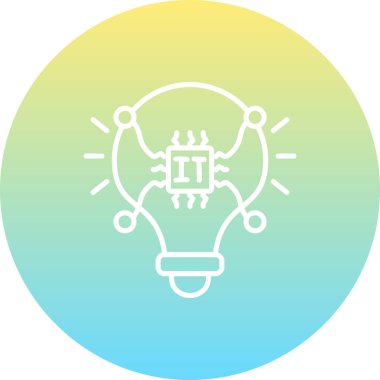 Makine Öğrenme Web simgesi vektör çizimi