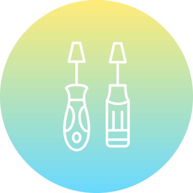 Tornavida simgesi vektör illüstrasyon tasarımı