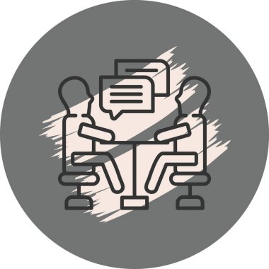  toplantı simgesi vektör illüstrasyon tasarımı