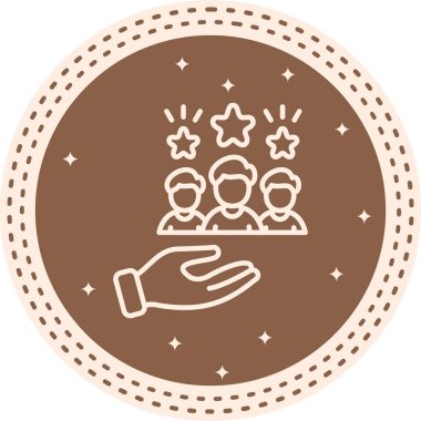 Müşteri Bakımı ikonu, üç yıldız tutuyor.