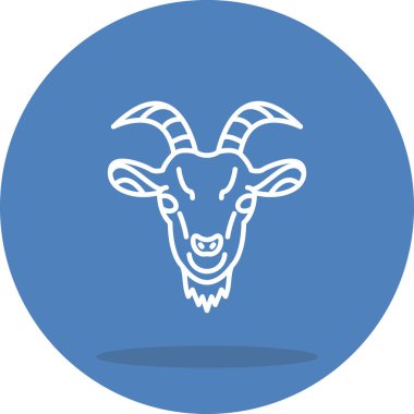 Keçi simgesi vektör illüstrasyon tasarımı