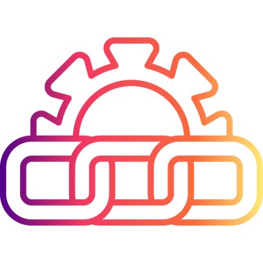 Tedarik zinciri yönetim web simgesi vektör illüstrasyonuName