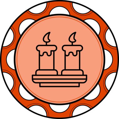 mum ağ ikonu vektör illüstrasyonu