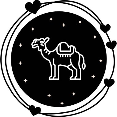 Deve Simgesi Vektör tasarımı