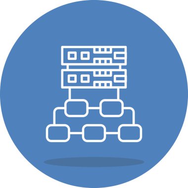 Vekil Sunucu Yüksek Çözünürlüklü Düz Tasarım Sembolü