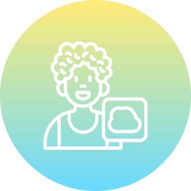 Kullanıcı Bulutu Yaratıcı Yüksek Çözünürlüklü Grafik Elementi