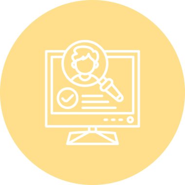 Arama Web simgesi vektör illüstrasyonu işe alınıyor