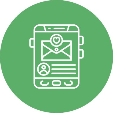 ileti web simgesi vektör illüstrasyonu