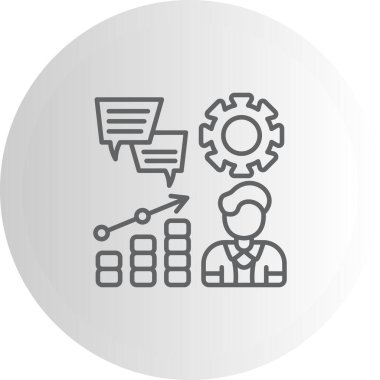 yönetim web simgesi vektör illüstrasyonu