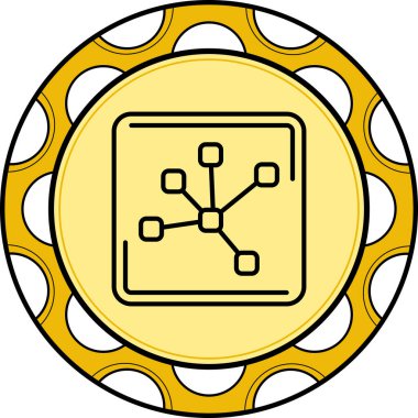 Ağ simgesi vektör illüstrasyon tasarımı