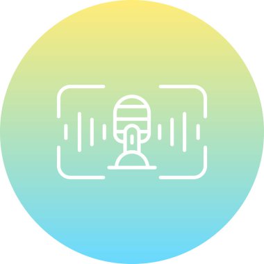 Ses Tanıma Ağı vektör çizimi