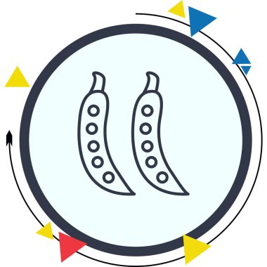 Peas Dinamik Modern Yaratıcı Vektör Varlığı