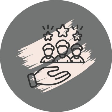 Müşteri Bakımı ikonu, üç yıldız tutuyor.