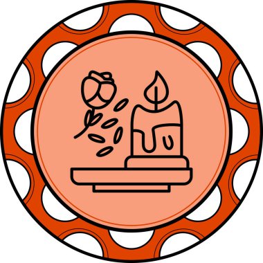 mum ağ ikonu vektör illüstrasyonu