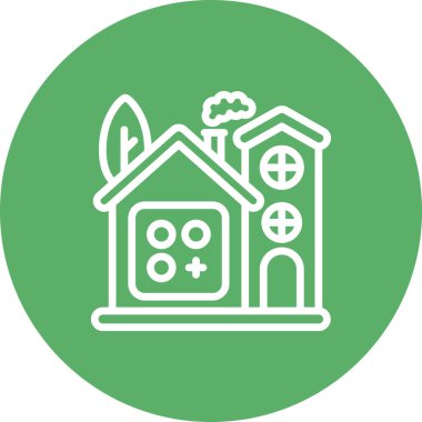 Ev simgesi, vektör illüstrasyonu basit tasarım