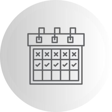 Schedule Advanced Functional Web Interface Symbol