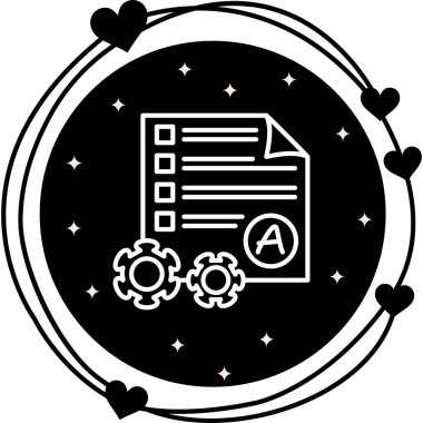 Öznitelik web simgesi vektör çizimi