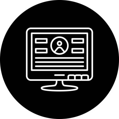 Web simgesi vektör illüstrasyonunda Günlük Kaydı