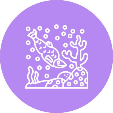 Somon simgesi vektör çizimi