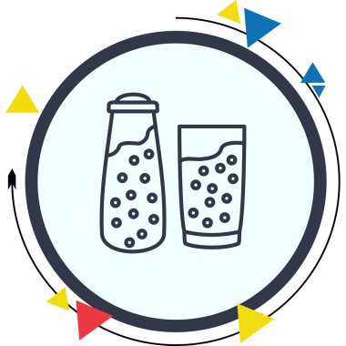 Süt ve Şişe Dinamik Yaratıcı Dijital Grafik ŞekliName