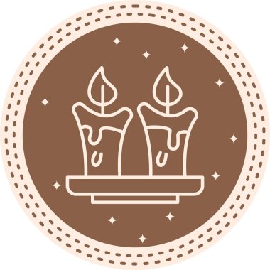 mum ağ ikonu vektör illüstrasyonu