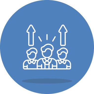 takım web simgesi vektör illüstrasyonu