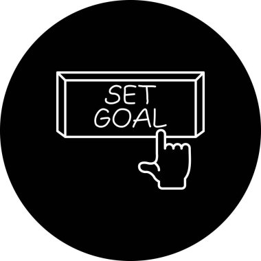 Hedef Web simgesi vektör illüstrasyonunu ayarla