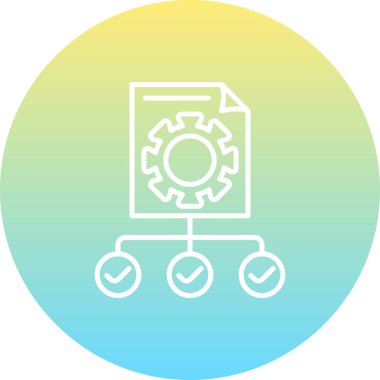 Proje web simgesi vektör illüstrasyonu