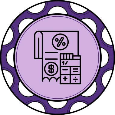 hesap makinesi web simge vektör çizim