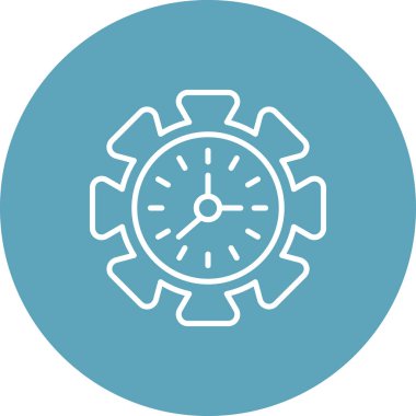 Zaman Yönetimi Dengeli Profesyonel Markalaşma Grafik Sembolü