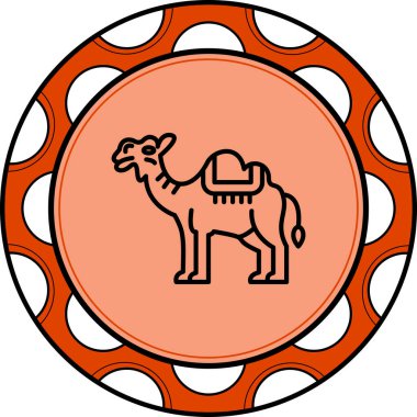 Deve Simgesi Vektör tasarımı