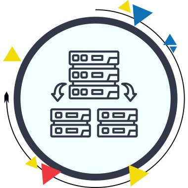 Ağ simgesi vektör illüstrasyon tasarımı