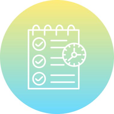 Simge vektör illüstrasyon tasarımı planlanıyor