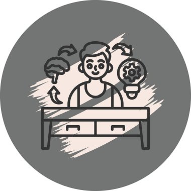 Psikoloji Yüksek Kaliteli Ölçeklenebilir Vektör İllüstrasyonu