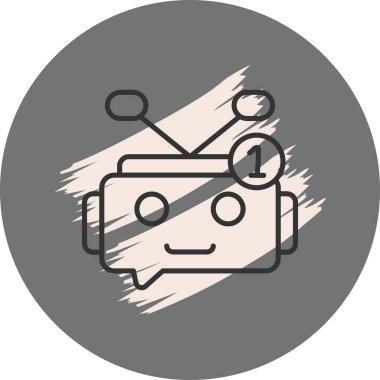 Sohbet Simgesi vektör çizimi tasarımı