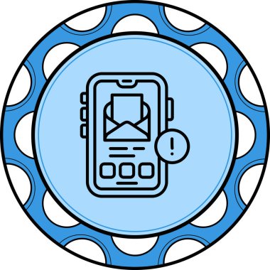 Uyarı Ağ ikonu vektör illüstrasyonu