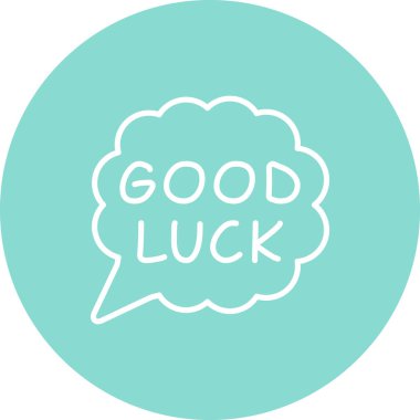 Konuşma balonu çizgisi simgesi, metin basit illüstrasyonlu web etiketi