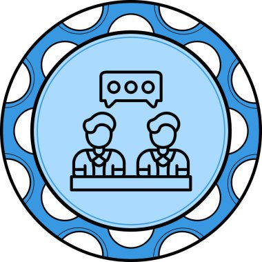  toplantı simgesi vektör illüstrasyon tasarımı
